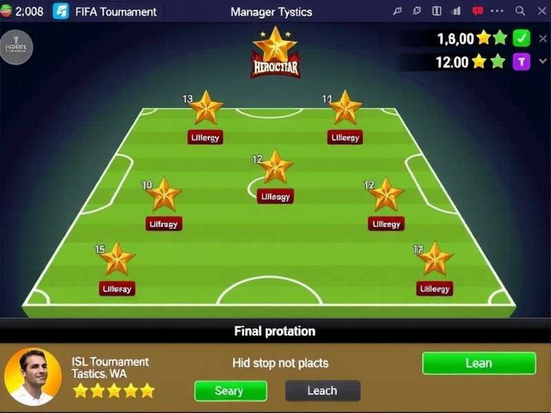 Manager Mode Tactics in FIFA Heroic Star